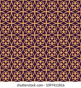 Vector seamless pattern. Modern stylish abstract texture. Repeating geometric linear tiles pattern background