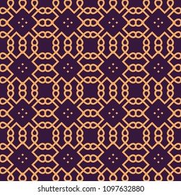 Vector seamless pattern. Modern stylish abstract texture. Repeating geometric linear tiles pattern background