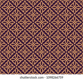 Vector seamless pattern. Modern stylish abstract texture. Repeating geometric linear tiles pattern background