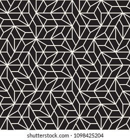 Vector seamless pattern. Modern stylish abstract texture. Repeating geometric tiles from striped elements