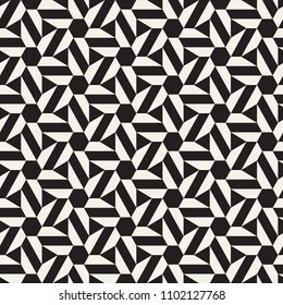 Vector seamless pattern. Modern stylish abstract texture. Repeating geometric tiles from striped elements