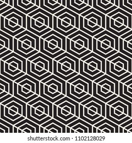 Vector seamless pattern. Modern stylish abstract texture. Repeating geometric tiles from striped elements