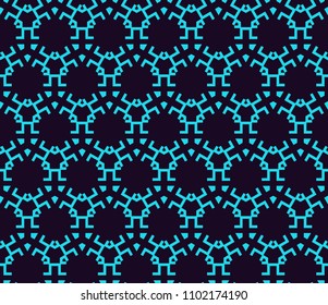Vector seamless pattern. Modern stylish linear texture. Repeating geometric tiles with line elements.