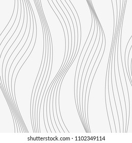   Vector seamless pattern. Modern stylish texture with wavy stripes. Geometric abstract background.