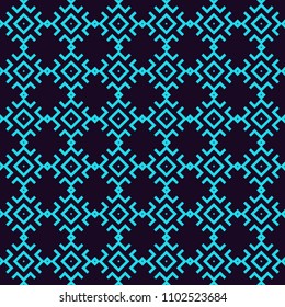 Vector seamless pattern. Modern stylish linear texture. Repeating geometric tiles with line elements.