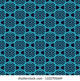 Vector seamless pattern. Modern stylish linear texture. Repeating geometric tiles with line elements.