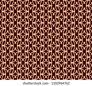 Vector seamless pattern. Modern stylish texture. Repeating linear ornament