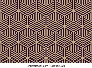 Vector seamless pattern. Modern stylish texture. Repeating geometric background. Linear graphic design.