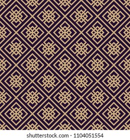 Vector seamless pattern. Modern stylish texture. Repeating geometric background. Linear graphic design.