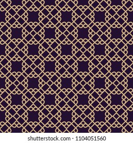 Vector seamless pattern. Modern stylish texture. Geometric linear ornament.