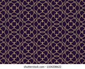 Vector seamless pattern. Modern stylish texture. Geometric linear ornament.