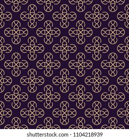 Vector seamless pattern. Modern stylish texture. Geometric linear ornament.