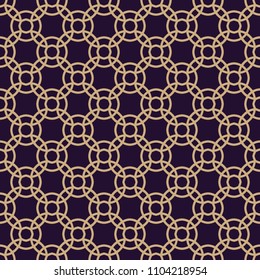 Vector seamless pattern. Modern stylish texture. Geometric linear ornament.