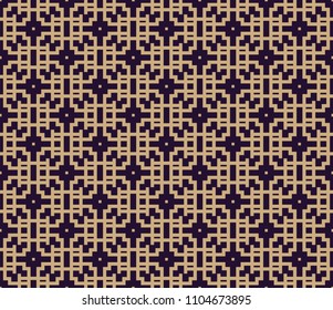 Vector seamless pattern. Modern stylish texture. Repeating geometric background. Linear graphic design.
