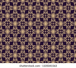 Vector seamless pattern. Modern stylish texture. Geometric linear ornament.