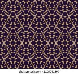 Vector seamless pattern. Modern stylish texture. Geometric linear ornament.
