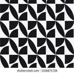  Vector seamless pattern. Modern stylish texture. Repeating geometric tiles with a grid of squares.
