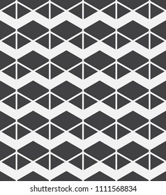  Vector seamless pattern. Modern stylish texture. Repeating geometric tiles with a grid of rhombuses.