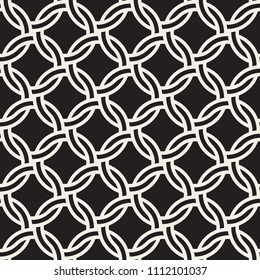 Vector seamless pattern. Modern stylish abstract texture. Repeating geometric tiles from striped elements