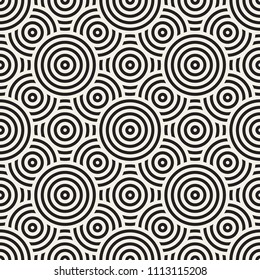 Vector seamless pattern. Modern stylish abstract texture. Repeating geometric tiles from striped elements
