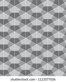  Vector seamless pattern. Modern stylish texture. Repeating geometric tiles with triangles.