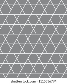  Vector seamless pattern. Modern stylish texture. Repeating geometric tiles with a grid of rhombuses.