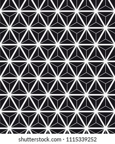  Vector seamless pattern. Modern stylish texture. Repeating geometric tiles with triangles.