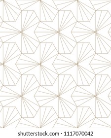 Vector seamless pattern. Modern stylish texture. Repeated geometric pattern. Mesh with hexagonal cells.
