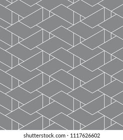 Vector seamless pattern. Modern stylish texture. Repetition of geometric tiles.