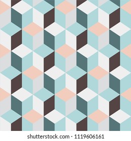 Vector seamless pattern. Modern stylish texture. Repeating geometric tiles. 