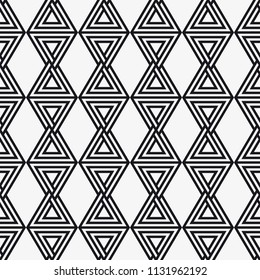  Vector seamless pattern. Modern stylish texture. Repeating geometric tiles with triangles.