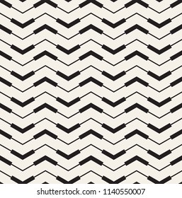 Vector seamless pattern. Modern stylish texture. Repeating geometric background with zigzag