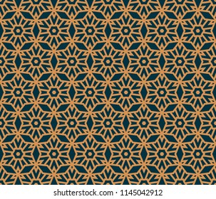 Vector seamless pattern. Modern stylish abstract texture. Repeating geometric tiles from striped elements