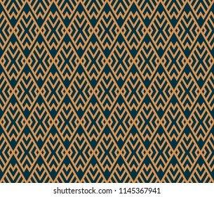 Vector seamless pattern. Modern stylish abstract texture. Repeating geometric tiles from striped elements