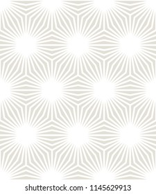 Vector seamless pattern. Modern stylish texture. Repeating geometric background with hexagonal grid.