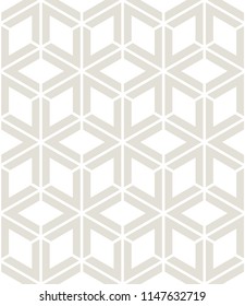 Vector seamless pattern. Modern stylish texture. Repeating geometric tiles with rhombuses. Subtle multipurpose background.