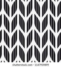 Vector seamless pattern. Modern stylish texture. Repeating geometric tiles with abstract grid of ovals.