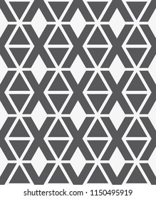  Vector seamless pattern. Modern stylish texture. Repetition of the geometric tiles with crosses.