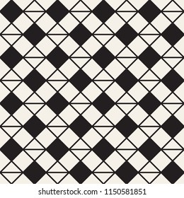 Vector seamless pattern. Modern stylish abstract texture. Repeating geometric tiles from striped elements
