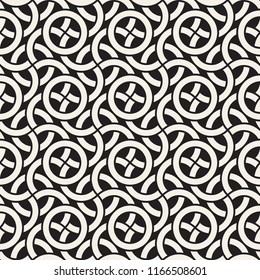 Vector seamless pattern. Modern stylish abstract texture. Repeating geometric tiles from striped elements