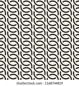 Vector seamless pattern. Modern stylish abstract texture. Repeating geometric tiles from striped elements
