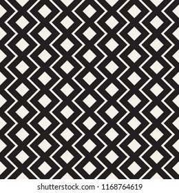 Vector seamless pattern. Modern stylish abstract texture. Repeating geometric tiles from striped elements