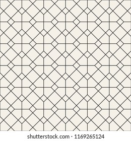 Vector seamless pattern. Modern stylish abstract texture. Repeating geometric tiles from striped elements
