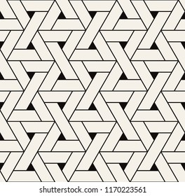 Vector seamless pattern. Modern stylish texture. Repeating geometric tiles with thin linear triangles. Hipster monochrome print. Trendy graphic design. Can be used as swatch for illustrator.