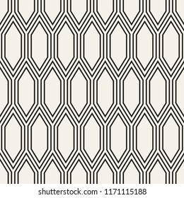 Vector seamless pattern. Modern stylish abstract texture. Repeating geometric tiles from striped elements