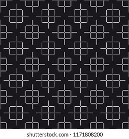  Vector seamless pattern. Modern stylish texture. Repeating geometric tiles with a grid of squares.