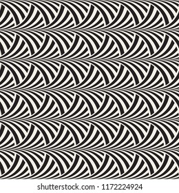 Vector seamless pattern. Modern stylish abstract texture. Repeating geometric tiles from striped elements
