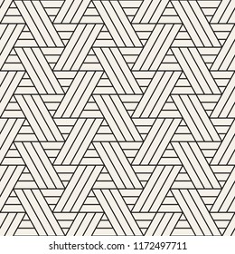 Vector seamless pattern. Modern stylish abstract texture. Repeating geometric tiles from striped elements