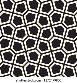 Vector seamless pattern. Modern stylish abstract texture. Repeating geometric tiles from striped elements
