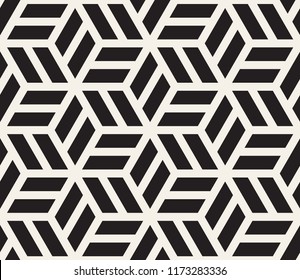 Vector seamless pattern. Modern stylish abstract texture. Repeating geometric tiles from striped elements
